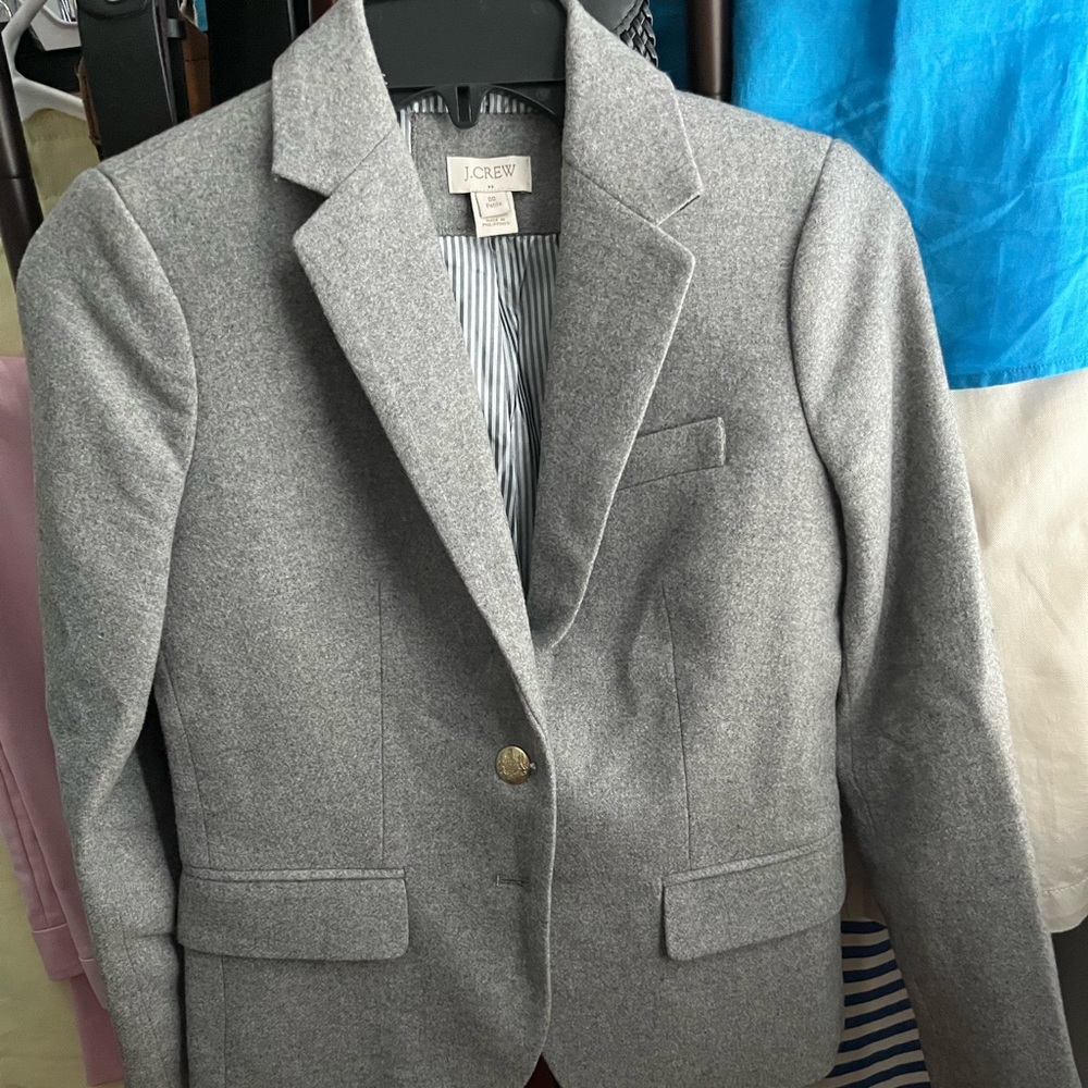 J crew wool blazer size 00P